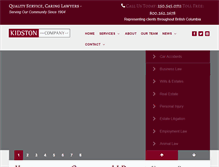 Tablet Screenshot of kidston.ca